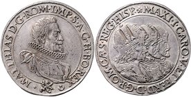 Münzen Römisch Deutsches Reich - Habsburgische Erb- und Kronlande Rudolph II. 1576 - 1612
 4 Kaisertaler o.J. ex Sammlung Chaura (Randpunze C). Exemp...