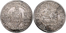 Münzen Römisch Deutsches Reich - Habsburgische Erb- und Kronlande Erzherzog Maximilian 1612 - 1618 als Großmeister des Deutschen Ordens
 2 Taler 1614...