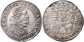 Münzen Römisch Deutsches Reich - Habsburgische Erb- und Kronlande Ferdinand II. 1619 - 1637
 Taler 1625 Wien. 28,66g. Her. 388c vz