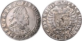 Münzen Römisch Deutsches Reich - Habsburgische Erb- und Kronlande Ferdinand II. 1619 - 1637
 Taler 1633 Wien. 26,98g. Her. 396b ss/vz