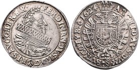 Münzen Römisch Deutsches Reich - Habsburgische Erb- und Kronlande Ferdinand II. 1619 - 1637
 1/4 Taler 1624 (23) vermutlich UNIKUM. Wien. 7,30g. Her....