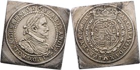 Münzen Römisch Deutsches Reich - Habsburgische Erb- und Kronlande Ferdinand II. 1619 - 1637
 2 Talerklippe 1626 (25) Graz. 53,04g. Her. 353. Vergoldu...