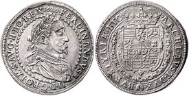 Münzen Römisch Deutsches Reich - Habsburgische Erb- und Kronlande Ferdinand II. 1619 - 1637
 Taler 1629 Graz. 28,83g. Her. 426a vz