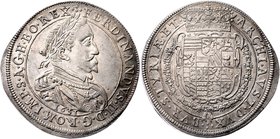 Münzen Römisch Deutsches Reich - Habsburgische Erb- und Kronlande Ferdinand II. 1619 - 1637
 Taler 1631 Graz. 28,38g. Her. 430/429 vz/stgl