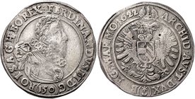 Münzen Römisch Deutsches Reich - Habsburgische Erb- und Kronlande Ferdinand II. 1619 - 1637
 Kippertaler zu 150 Kreuzer 1622 Mm. Benedikt Huebmer. Pr...