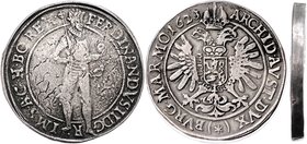Münzen Römisch Deutsches Reich - Habsburgische Erb- und Kronlande Ferdinand II. 1619 - 1637
 2 Taler 1623 Mm. Sebastian Hölzl. Kuttenberg. 58,40g. He...