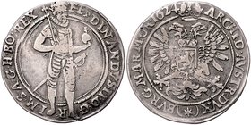Münzen Römisch Deutsches Reich - Habsburgische Erb- und Kronlande Ferdinand II. 1619 - 1637
 1/2 Taler 1624 Mm. Sebastian Hölzl. Kuttenberg. 14,18g. ...