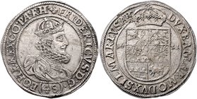 Münzen Römisch Deutsches Reich - Habsburgische Erb- und Kronlande Friedrich von der Pfalz 1619 - 1621
 48 Kreuzer 1621 Oels. 13,40g. MzA.-, F.&S. 77,...
