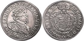 Münzen Römisch Deutsches Reich - Habsburgische Erb- und Kronlande Ferdinand III. 1637 - 1657
 Zwittertaler 1646 Graz. 28,52g. Her. 398 vz