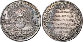 Münzen Römisch Deutsches Reich - Habsburgische Erb- und Kronlande Ferdinand IV. 1653-1654
 Schautaler 1653 von H. Federer, auf die Krönung Ferdinands...