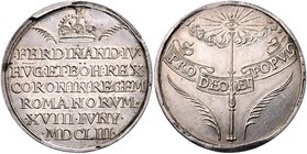 Münzen Römisch Deutsches Reich - Habsburgische Erb- und Kronlande Ferdinand IV. 1653-1654
 1/2 Schautaler 1653 auf die Krönung zum Römischen Kaiser i...