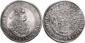 Münzen Römisch Deutsches Reich - Habsburgische Erb- und Kronlande Leopold I. 1657 - 1705
 Taler 1684 Mm. Johann Ant. Nowak. Graz. 28,49g. Her. 614 vz...