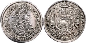 Münzen Römisch Deutsches Reich - Habsburgische Erb- und Kronlande Leopold I. 1657 - 1705
 Taler 1691 KB Kremnitz. 28,94g. Her. 732 vz/stgl