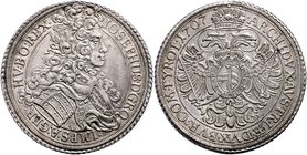 Münzen Römisch Deutsches Reich - Habsburgische Erb- und Kronlande Joseph I. 1705 - 1711
 Taler 1707 IMH Wien. 28,87g. Her. 121 vz/vz+