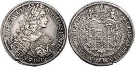 Münzen Römisch Deutsches Reich - Habsburgische Erb- und Kronlande Joseph I. 1705 - 1711
 Taler 1706 Graz. 28,58g. Her. 126. kleiner Schrötlingsfehler...