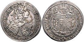 Münzen Römisch Deutsches Reich - Habsburgische Erb- und Kronlande Joseph I. 1705 - 1711
 Taler 1706 Graz. 28,25g. Her. 126 ss/vz