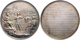 Münzen Römisch Deutsches Reich - Habsburgische Erb- und Kronlande Carl VI. 1712 - 1740
 Ag Medaille 1716 von A. de Gennaro, auf die Waldsteinische (W...