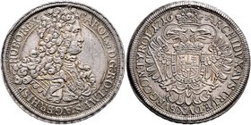 Münzen Römisch Deutsches Reich - Habsburgische Erb- und Kronlande Carl VI. 1712 - 1740
 Taler 1716 Wien. 28,83g. Her. 293 vz/stgl