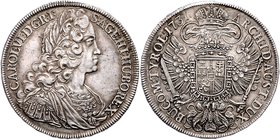 Münzen Römisch Deutsches Reich - Habsburgische Erb- und Kronlande Carl VI. 1712 - 1740
 Taler 1731 mit Randschrift. Wien. 28,80g. Her. 308 ss/vz