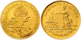 Münzen Römisch Deutsches Reich - Habsburgische Erb- und Kronlande Karl VII. 1742 - 1745
 2 Dukaten 1742 auf die Krönung zum Römischen König in Frankf...