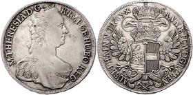 Münzen Römisch Deutsches Reich - Habsburgische Erb- und Kronlande Maria Theresia 1740 - 1780
 Taler 1765 Wien. Ausebeute der St. Anna Fundgruben in N...