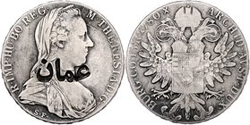 Münzen Römisch Deutsches Reich - Habsburgische Erb- und Kronlande Maria Theresia 1740 - 1780
 Taler 1780 SF mit Gegenstempel von Oman, Scheich Feisal...