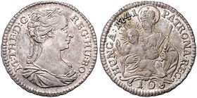 Münzen Römisch Deutsches Reich - Habsburgische Erb- und Kronlande Maria Theresia 1740 - 1780
 10 Denare 1741 Unbestimmte Münzstätte in Ungarn. 2,42g....