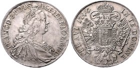 Münzen Römisch Deutsches Reich - Habsburgische Erb- und Kronlande Franz I. Stephan 1745 - 1765
 Taler 1746 W-I Wien. 28,78g. Her. 112 vz
