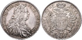 Münzen Römisch Deutsches Reich - Habsburgische Erb- und Kronlande Franz I. Stephan 1745 - 1765
 Taler 1748 W-I Wien. 28,03g. Her. 1146 f.vz/vz