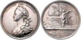 Münzen Römisch Deutsches Reich - Habsburgische Erb- und Kronlande Joseph II. als Mittregent 1765 - 1780
 Ag - Medaille 1765 auf die Vermählung Kaiser...