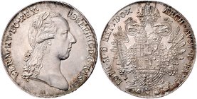 Münzen Römisch Deutsches Reich - Habsburgische Erb- und Kronlande Joseph II. als Alleinregent 1780 - 1790
 Taler 1790 A Wien. 27,17g. Her. 140 vz/f.s...