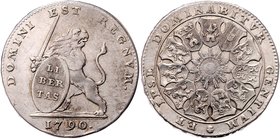 Münzen Römisch Deutsches Reich - Habsburgische Erb- und Kronlande Belgischer Aufstand 1789 - 1790
 Lion d´argent 1790 Brüssel. 32,52g. Her. 2, J. 68 ...