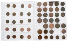 Münzen Römisch Deutsches Reich - Habsburgische Erb- und Kronlande Diverse
 Lot 52 Stück Kreuzer ab 1781 von Joseph II. bis Franz Joseph, diverse Jahr...