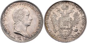 Franz I. 1806 - 1835
 1/2 Scudo 1823 M Mailand. 13,00g. Fr. 608 stgl