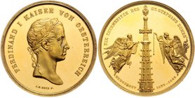 Ferdinand I. 1835 - 1848
 Goldmedaille im Gewicht zu 20 Dukaten 1843 Das vorliegende Stück stammt aus ehemals österr. Adelsbesitz vor 1900, von Johan...