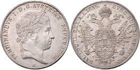 Ferdinand I. 1835 - 1848
 Taler 1835 A Wien. 28,08g. Fr. 761 f.stgl/stgl