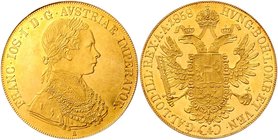 Franz Joseph I. 1848 - 1916
 4 Dukaten 1858 A Wien. 13,96g. Fr. 1104 vz
