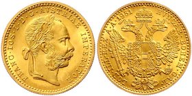Franz Joseph I. 1848 - 1916
 Dukat 1951 Wien. 3,50g. Fr.- stgl