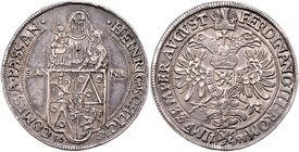 Schlick Heinrich 1612 - 1650
 Taler 1642 Plan. 29,00g. Slg. Donebauer 3816 ss/vz