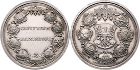 Brixen - Bistum Sedisvakanz
 Ag Medaille 1791 von J.J. Neuss-Augsburg. Fassadenansicht der Kathedralkirche / Im Kreis der Brixen'sche Adler, auf dess...