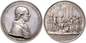 Gurk - Bistum Franz Xaver von Salm Reifferscheidt 1789 - 1822
 Ag Medaille 1775 von J. Donner/J. Harnisch, zur Erinnerung an seine Priesterweihe 1775...