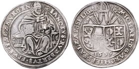 Salzburg - Erzbistum Michael von Kuenburg 1554 - 1560
 Guldiner 1559 Salzburg. 28,75g. HZ 468 ss/vz