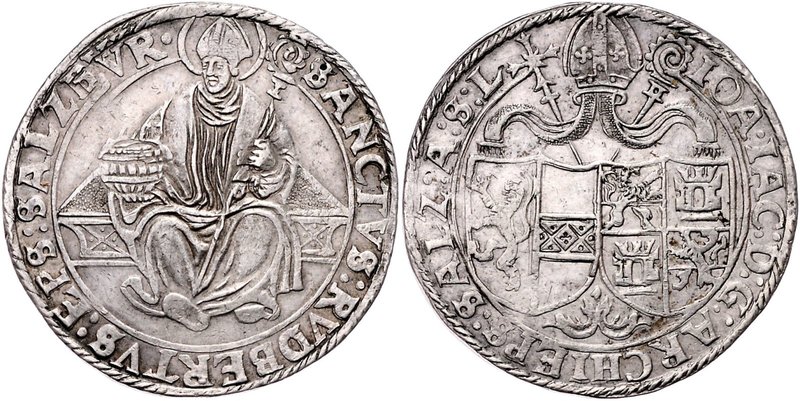 Salzburg - Erzbistum Johann Jakob Graf Khuen von Belasi 1560 - 1586
 Taler o. J...