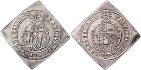 Salzburg - Erzbistum Wolf Dietrich von Raitenau 1587 - 1612
 1/8 Talerklippe o.J. Salzburg. 3,56g. HZ 1007 vz/stgl