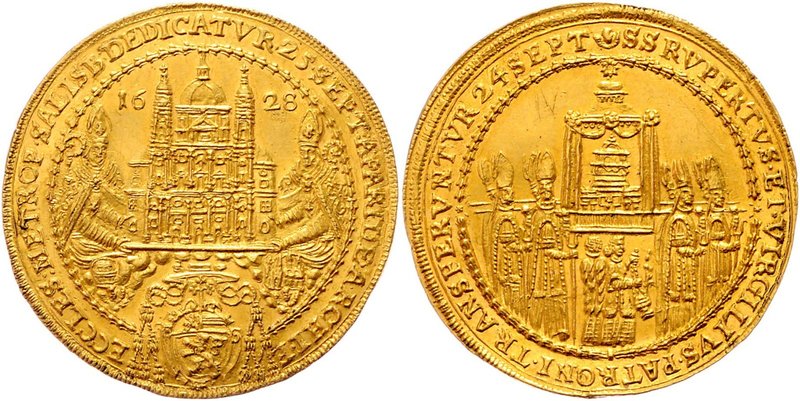 Salzburg - Erzbistum Paris Graf Lodron 1619 - 1653
 4 Dukat 1628 auf die Domwei...