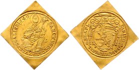 Salzburg - Erzbistum Paris Graf Lodron 1619 - 1653
 Dukatenklippe 1640 Salzburg. 3,48g. HZ 1378 vz