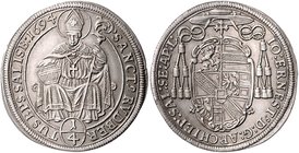 Salzburg - Erzbistum Johann Ernst Graf Thun Hohenstein 1687 - 1709
 1/4 Taler 1694 Salzburg. 7,27g. HZ 2195 vz