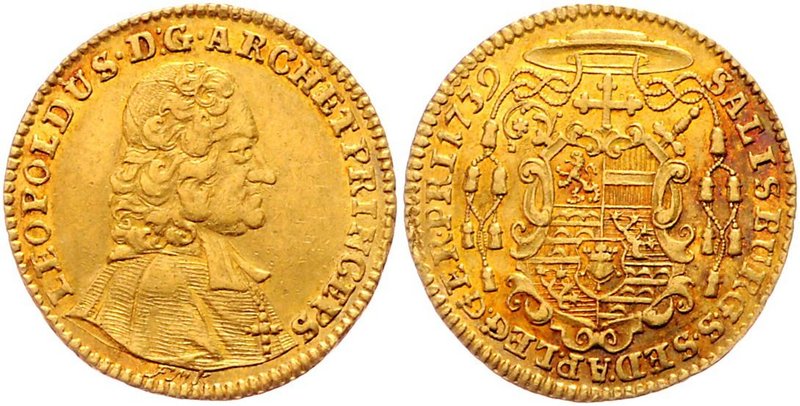 Salzburg - Erzbistum Leopold Anton Eleutherius von Firmian 1727 - 1744
 Dukat 1...