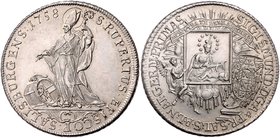 Salzburg - Erzbistum Sigismund Christoph Graf Schrattenbach 1753 - 1771
 Taler 1758 Salzburg. 28,12g. HZ 2972 f.stgl