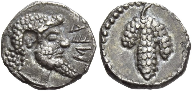 The Serdaioi
Triobol circa 500-475, AR 1.24 g. ΣEP Head of Dionysus r. with poi...